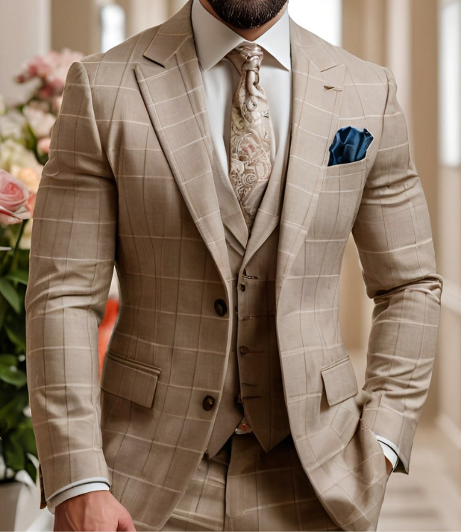 Double-Breasted Pinstripe Suit