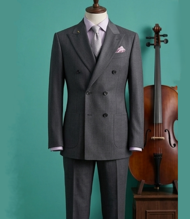 The Windsor Charcoal Bespoke Suit
