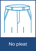 No Pleat