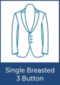 Single 3 Breasted Button