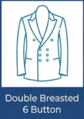 Double 6 Breasted Button