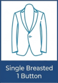 Single 1 Breasted Button
